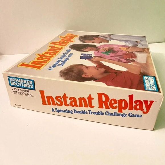Vintage 1987 Instant Replay A Spinning Double Trouble Challenge Game Parker Bros - Picture 3 of 15